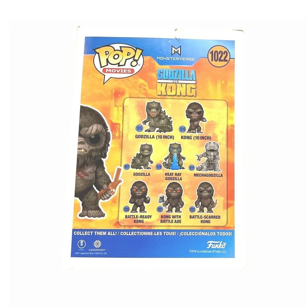 Funko‎ Pop Godzilla vs Kong Battle-Scarred Kong 1022 Vinyl